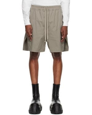 Rick Owens Taupe Tower Boxers Shorts - Natural