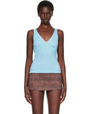 Fruity Booty Intimo Plunge Tank Top - Blue