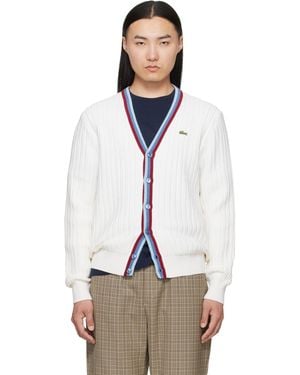 Lacoste 'French Made' Archive Re-Edition Knitted Cardigan - Multicolour
