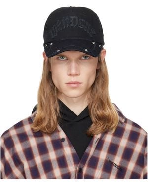 we11done Gothic Logo Vintage Baseball Cap - Blue