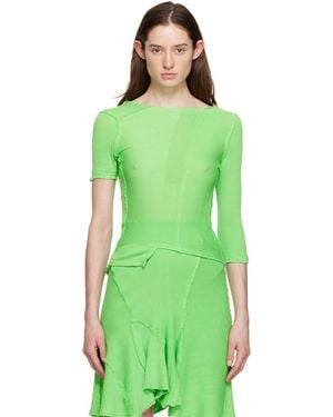 TALIA BYRE Asymmetric T-shirt - Green