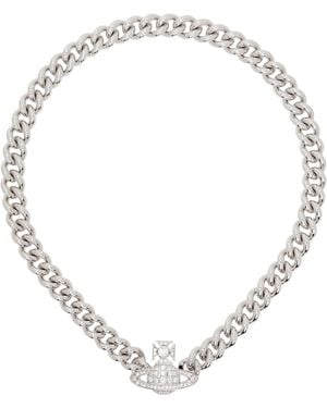 Vivienne Westwood シルバー Graziella Small チョーカー - メタリック