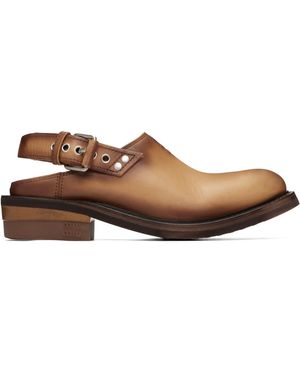 Miu Miu Foule Leather Mule Loafers - Black