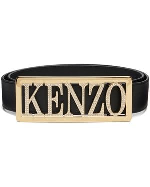 KENZO Paris Buckle' Large Belt - Black