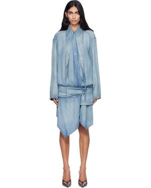 DIESEL De-Tilora-S Denim Midi Dress - Blue