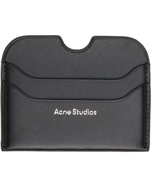 Acne Studios Leather Card Holder - Black