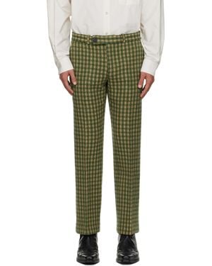 Ernest W. Baker Loose Fit Flare Pants - Green
