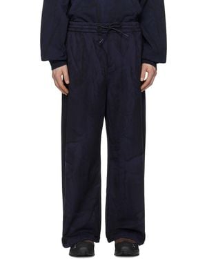 Juun.J Painted Jersey Trousers - Blue