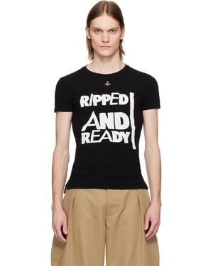 メンズ Vivienne Westwood ホワイト 'Ripped & Ready' Peru T