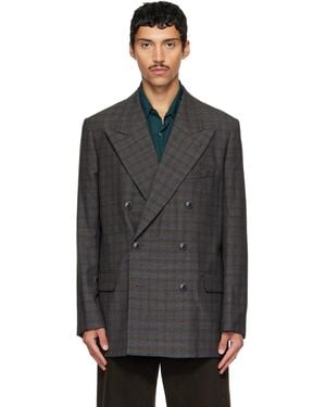Dries Van Noten Oversized Wool Blazer - Black
