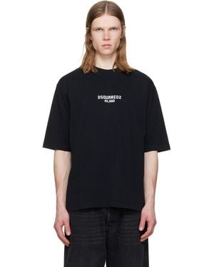 DSquared² Milano' Loose Fit T-Shirt - Black