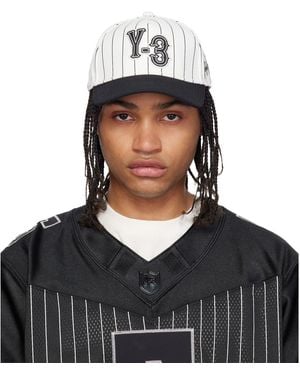 Y-3 Off- Pinstripe Cap - Black
