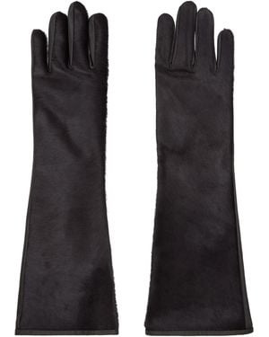 Loulou de Saison Edna Calfskin Gloves - Black