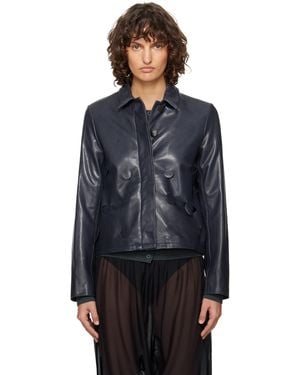 Paloma Wool Candela Leather Jacket - Black