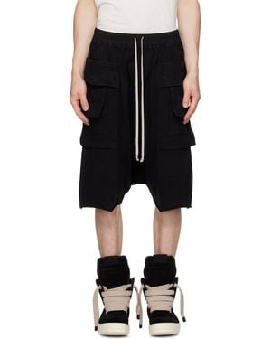 Rick Owens Tower Cargobela Shorts - Black