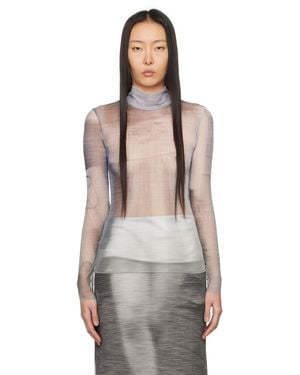 ELLISS Semi-sheer Turtleneck - Multicolour