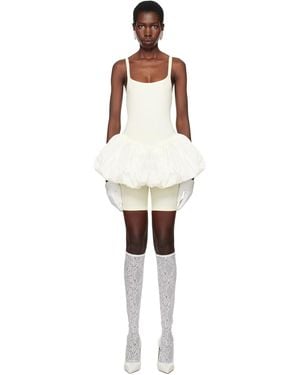VAQUERA Ssense Exclusive Bridal Capsule Pouf Bodysuit - Black
