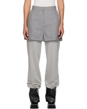 Pushbutton Jersey Combi Joggers - Black