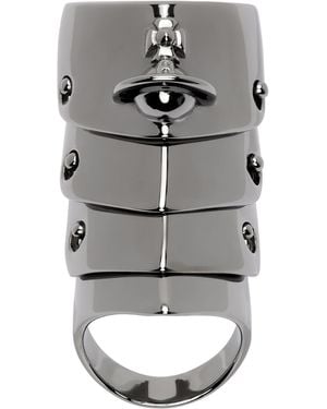 Vivienne Westwood Armour Ring - Grey