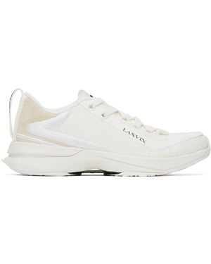 Lanvin ホワイト メッシュ L-i スニーカー - ブラック