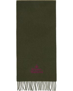 Vivienne Westwood Embroidered Scarf - Green