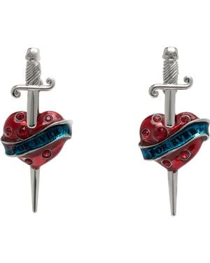 Jean Paul Gaultier 'The Heart' ピアス - ブラック