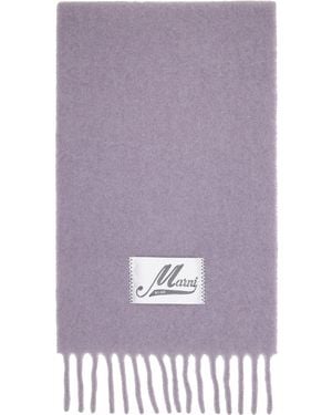 Marni Alpaca Scarf - Purple