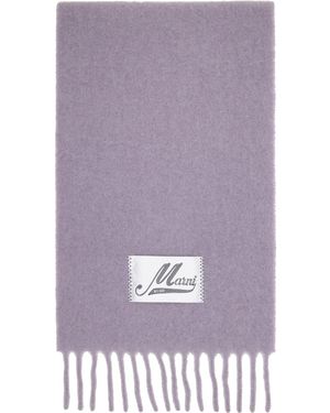 Marni Écharpe Mauve En Alpaga - Violet