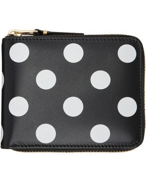 Comme des Garçons Printed Polka Dots Wallet - Black