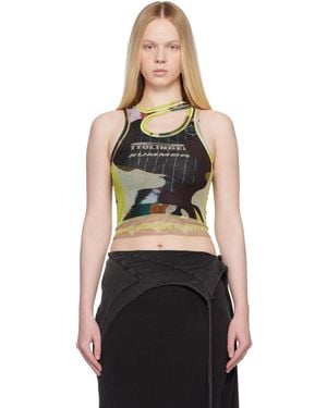 OTTOLINGER Débardeur Multicolore En Filet Exclusif À Ssense - Noir