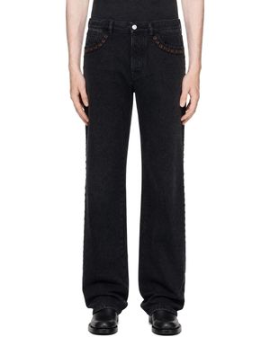 Marni Jean Noir À Œillets