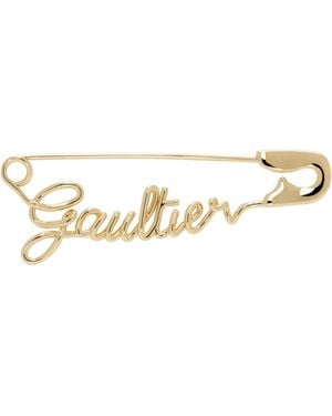 Jean Paul Gaultier 'The Gaultier Safety Pin' Earring - Black