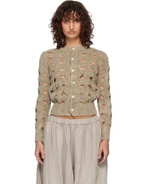 Comme des Garçons Hemp Cardigan - Multicolour