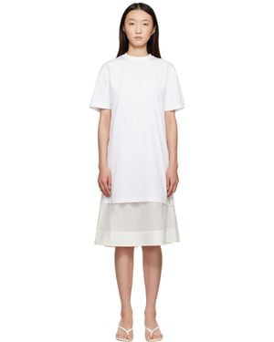 3.1 Phillip Lim Oversized T-Shirt Combo Midi Dress - Black
