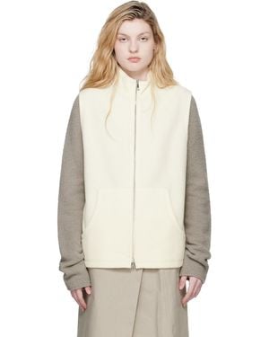 Rier Off- Full Zip Vest - Natural