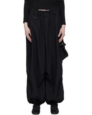 Y-3 Sport Uniform Wide Cargo Pants - Black