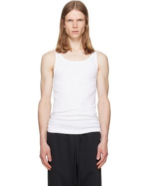 Skims Three-Pack Cotton Rib Tank Tops - White