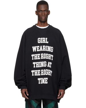 VAQUERA Oversized Sweatshirt - Black