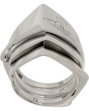 Vivienne Westwood Knuckleduster Ring - Metallic