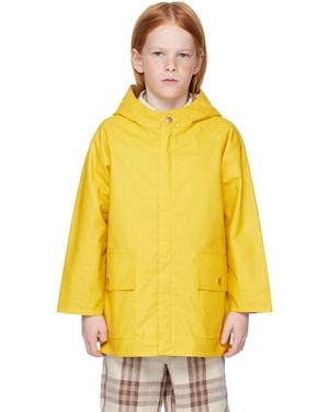 Burberry キッズ｜イエロー リバーシブル チェック コットン ジャケット