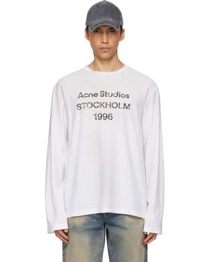Acne Studios Off- Logo T-Shirt - White