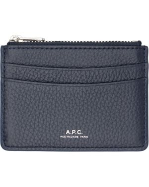 A.P.C. Paris Card Holder - Blue