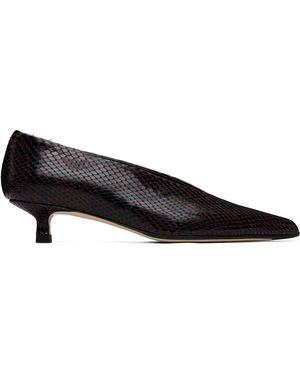 Aeyde Chaussures À Talon Clara Bourgogne À Bout Pointu - Noir
