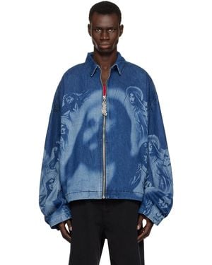 Gerrit Jacob Oversized Denim Jacket - Blue