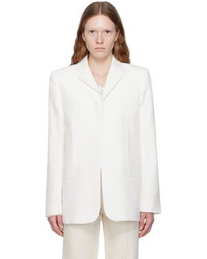 Jacquemus Le Chouchouコレクション ホワイト La Veste Caraco テーラードジャケット