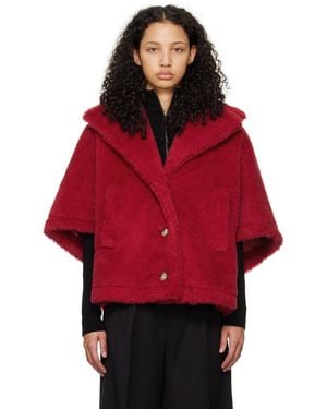 Max Mara aleggio フェイクファー コート ピンク | Lyst
