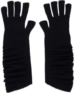 Homme Plissé Issey Miyake Cashmere Winter Gear Gloves - Black