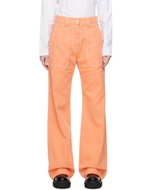 MSGM Straight Jeans - Orange