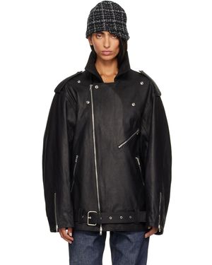 SECONDA Blouson Fonda Noir En Cuir