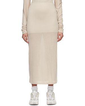 Post Archive Faction PAF Post Archive Faction (paf) Off- Panelled Midi Skirt - Natural